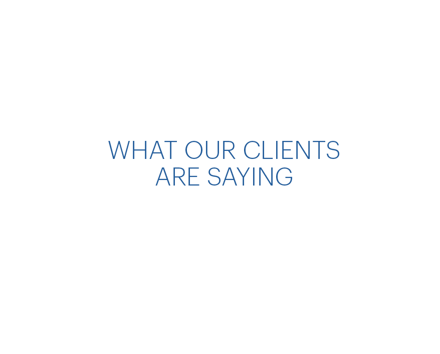 What our clients are saying